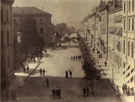 Bern, Untere Bundesgasse um 1880