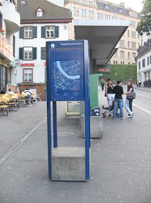 Basel, Kohlenberg, Tourismustafel
                      "Puppenhausmuseum"