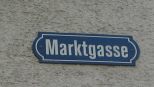 St. Gallen: Strassenschld Marktgasse