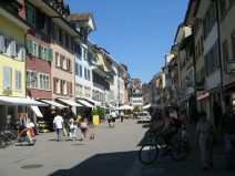 Winterthur: Obergasse, Strassenbild mit
                        Huserzeilen