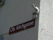 Winterthur: Strassenschild Obere
                        Kirchgasse