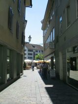 Winterthur: Sicht ins Bosshardengsschen
                        vom Untertor aus