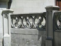 Zurich, Great Cathedral Chapel, detail of
                          the balustrade