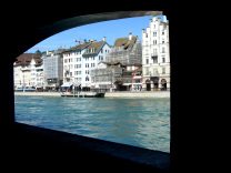 Schipfe, view by a gallery window
                                  to Limmat Quay