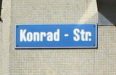 Road sign "Konradstrasse"
                        ("Konrad Street")