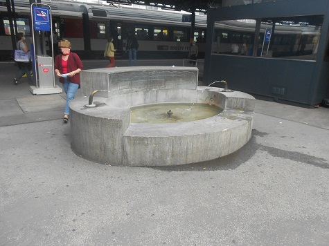 Brunnen in Baden beim Bahnhof