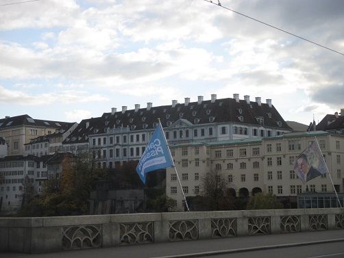 Basel, das Blaue Haus
                        ist ein Freimaurer-Palast