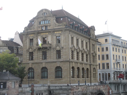 Basel Schifflnde, der Anbau des
                        Hotels 3 Knige