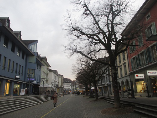 Langenthal Marktgasse hohe Trottoirs