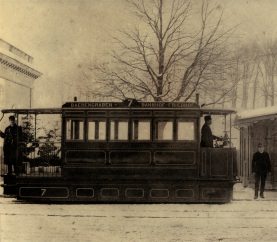 Bern,
                          Lufttram bei der Station Brengraben 1894