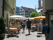 Winterthur: Bosshardengsschen, Sicht auf
                        den Neumarkt