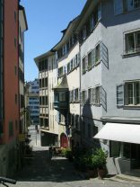 Zurich, Stssihofstatt (Stuessi Yard
                        Square) with sight of Limmat River