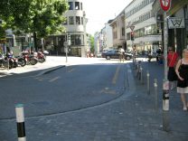 Zurich, crossing Oberdorfstrasse /
                          Rmistrasse (Upper Town Street / Raemi
                          Street)
