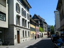 Stadelhoferstrasse (Stadelhofen Street),
                        row of houses