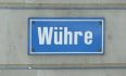 Road sign "Whre" ("Water
                        channels")