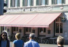 Zurich, Zollstrasse (Customs Street),
                        restaurant "Wirtschaft zum Vorbahnhof"
                        ("Pre-Station Inn")