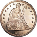 Dollarmnze 1850 mit Liberty