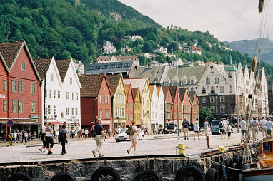 The town of Bergen in Norway