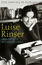 Luise
                        Rinser, portrait with typewriter