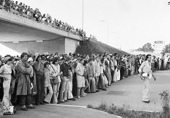 Demonstration against atomic
                  plant of Gsgen in 1977