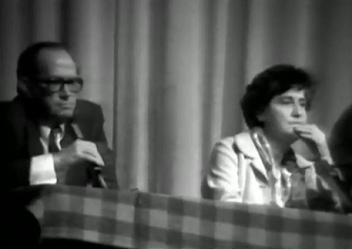 General
                          Assembly in People's Center (Volkshaus) on
                          June 4, 1980, the bourgeois eternal blockers
                          Widmer and Lieberherr
