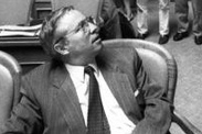 Racist Blocher during an EEA discussion
                            in national parliament in Berne in 1992