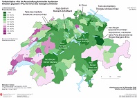 r�sti ditch is a big lie in
                                    Switzerland, for example here shown
                                    with a Swiss map depicting the
                                    result of the deportation initiative
                                    according to districts 2010: Big
                                    parts of Grisons and Zurich and
                                    "Goldcoast" and big parts
                                    of Berne and Basel Town are voting
                                    with French territories, and some
                                    French territories are voting with
                                    German territories