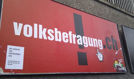 Plakat Auslnder Volksbefragung mit
              Entschuldigung