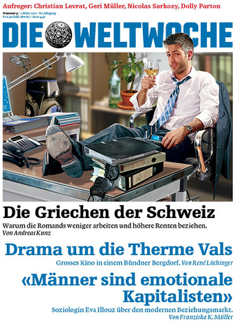Hetzblatt Weltwoche 2012: Die Romands
                          seien "wie die Griechen"