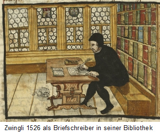 Zwingli
              schreibt einen Brief 1526