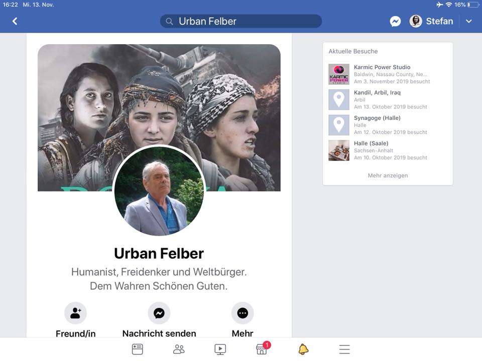 CH-Facebook-Rufmörder Urban Felber
                          (Humanist, Freidenker und Weltbürger etc.)