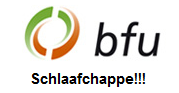 BfU-Logo
                      (Beratungsstelle für Unfallverhütung) mit
                      Schlaafchappe
