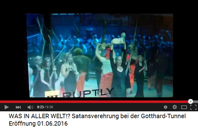 Satanisten am Gotthard-Basistunnel 12:
                      Opferlamm im Tunnel