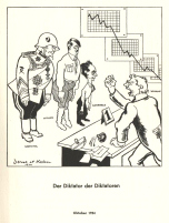October 1934: Dictator Schacht is ordering
                  Goehring, Hitler and Goebbels