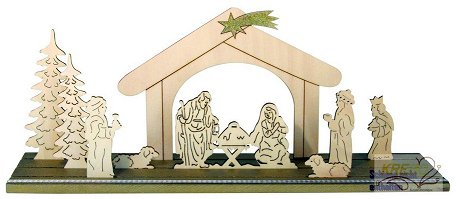 Krippenspiel mit dem
                "Stern von Bethlehem" mit Schweif - eine
                Unmglichkeit - es war ein UFO