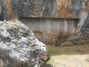 Sacsayhuaman, Zone X, geschnittener Fels