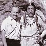 Dr. Alfred Vogel mit Black Elk, 1950-er Jahre Dr. Alfred Vogel mit Black Elk, 1950-er Jahre