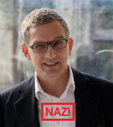 Der
                          Nazi-Grafiker der SVP, Alexander Segert, mit
                          seiner Werbeagentur "Goal"