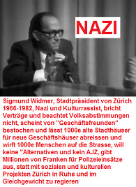 Nazi und Kulturrassist
                                      Sigmund Widmer an einer
                                      Vollsversammlung im Volkshaus, 4.
                                      Juni 1980